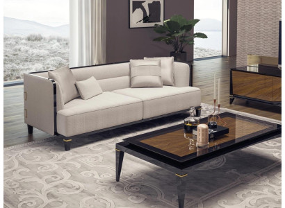 Living room Modern White Sofa Three Seater Couch Designer Upholstered furniture