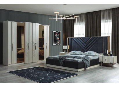 Bedroom Beds Designer Wardrobe Wood Bedside tables Suite