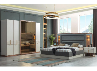Complete Bedroom Luxury Set Bed 2x Bedside tables Modern Furniture 4pcs