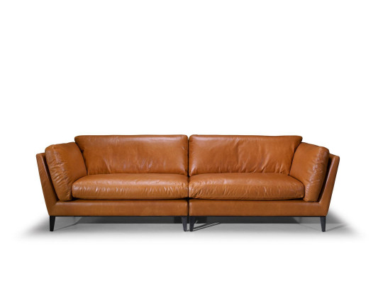 Sofa 3 Seater Brown Luxury Design Furniture Living room Furniture Leather Prianera Style new