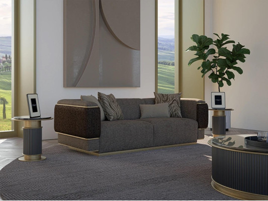 Three Seater Sofa Design Couch Upholstered furniture Living room Furnishings Modern Design