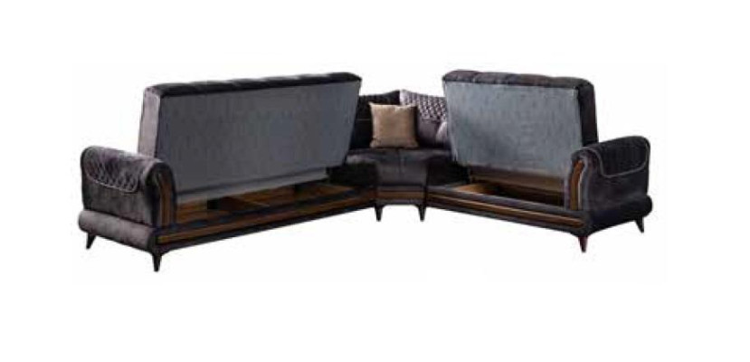 Gray modern sofa Corner sofa Textile furniture comfortable sofa L-shape new
