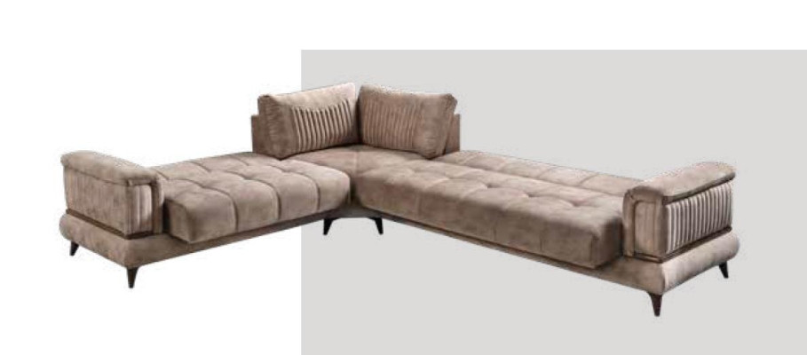 Modern sofa Corner sofa Textile furniture Comfortable sofa L-shape Beige Color new