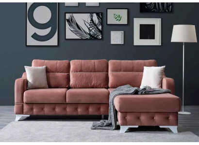 Luxurious Living room sofa Sofa L-shape Modern Comfortable in Pink Color new