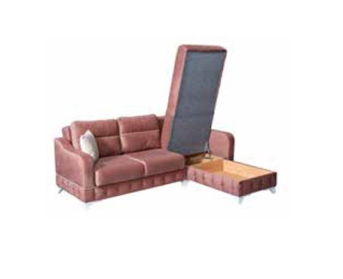 Luxurious Living room sofa Sofa L-shape Modern Comfortable in Pink Color new