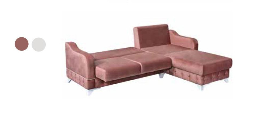 Luxurious Living room sofa Sofa L-shape Modern Comfortable in Pink Color new