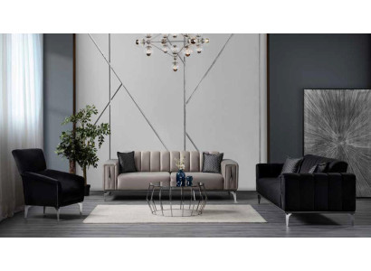Comfort ables set 3+1 upholstery luxury set modern style set color beige for living room
