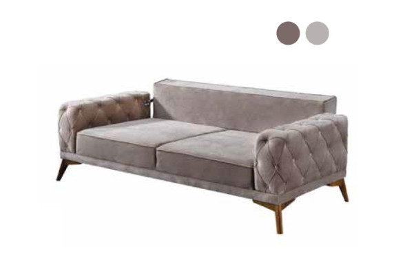 Sofa 3 Seater Gray Leisure Padded for Living room Comfortable Sofa Modern new