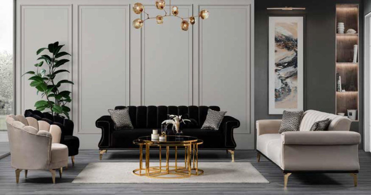 Soft upholstery luxury sofa 2-Seater Comfortable living room sofa in a modern style