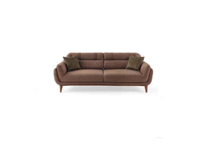 Brown Upholstery Three-Seater 3-Seater Living room Sofas exclusive Couch