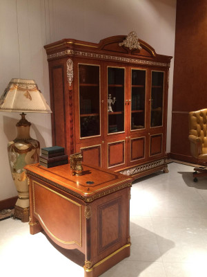 Office Bookcase Filing cabinet Luxury Furniture Style Antique Wardrobe Cabinets Baroque