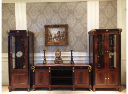 Design Wall unit Sideboard 2x Wardrobe TV cabinet Lowboard Sideboard 3 pcs.