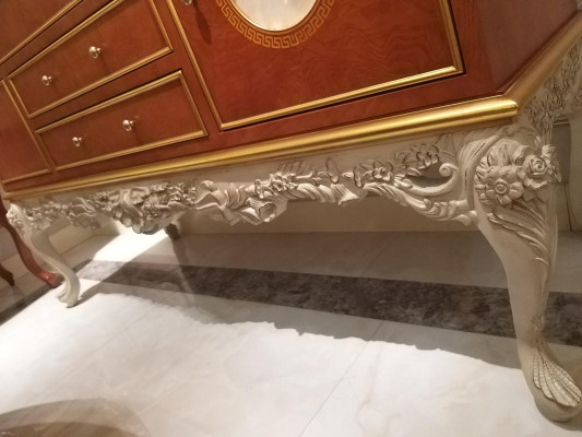 Buffet Sideboard Chest of drawers with Mirror Real Wood Baroque Rococo new 2-piece. Chests of drawers
