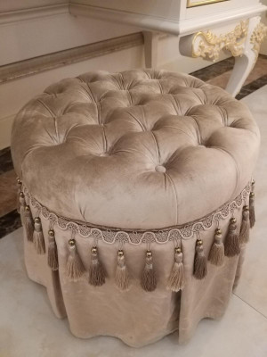 Elegant Design Stool Side Pufa Footstool Bedroom Living room