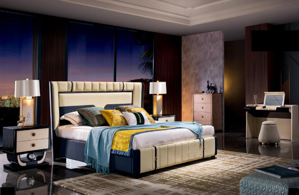Bedside table 2x Wood Bedside tables Table Consoles Night Modern Style