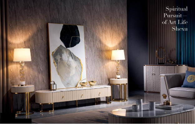 Chests of drawers Living room Designer High Gloss Chest of drawers Sideboard Side Low Board Wardrobe