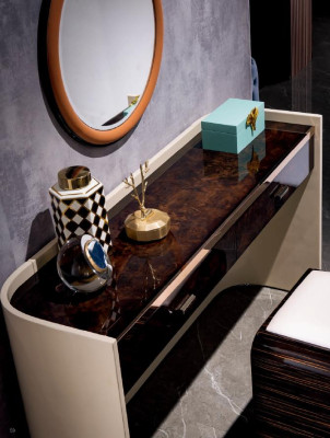 Dressing table Mirror Stool Noble Console Chest of drawers Bedroom 3pcs