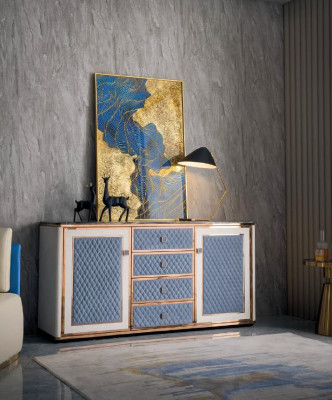 Chest of drawers Modern sideboards 4 drawers 2 doors tall cabinet