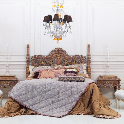 Bed Chesterfield Furniture Beds Italian Furnishings Double bed Luxury Italy