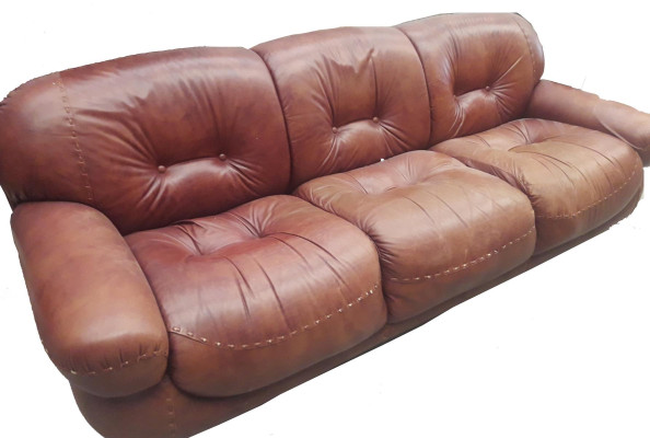 Chesterfield Classic r three-seater sofa Living landscape textile sofa 3 Seat Couch