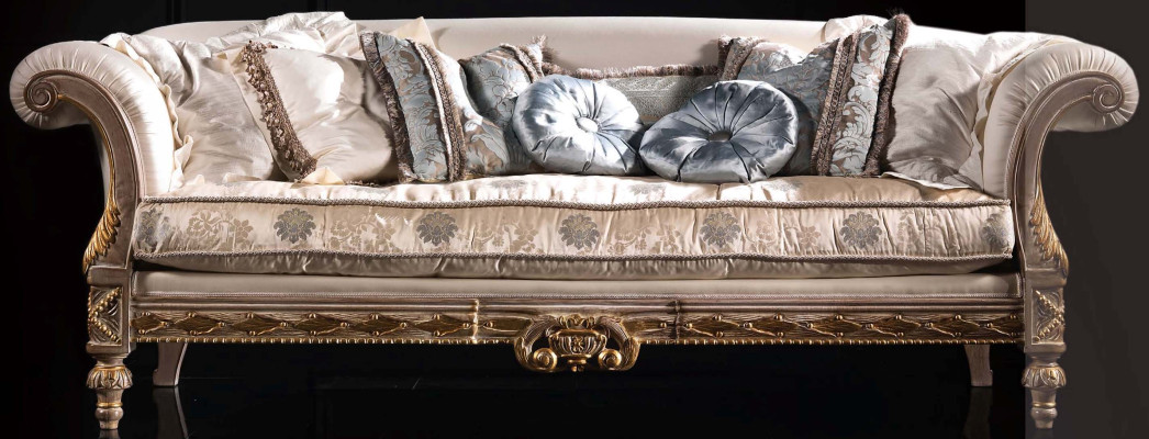 Chesterfield Classic r three-seater sofa Living landscape textile sofa 3 Seat couch