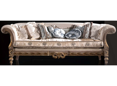 Chesterfield Classic r three-seater sofa Living landscape textile sofa 3 Seat couch