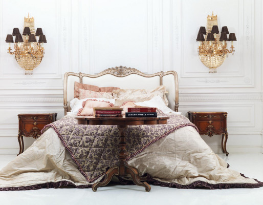 Classic s Bed Double bed Chesterfield Luxury Furniture Italian Furnishings