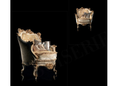 Armchair Library Reading Chair Wing Chair Sofa Upholstery Italian Furniture Luxury