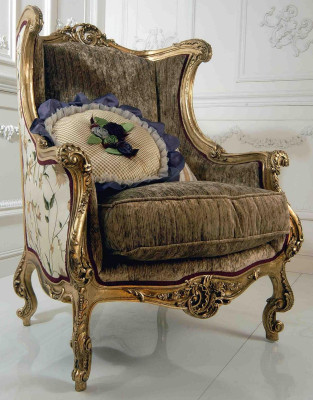 Armchair Library Chair Wing Chair Upholstery Italian Furniture Luxury Chairs new
