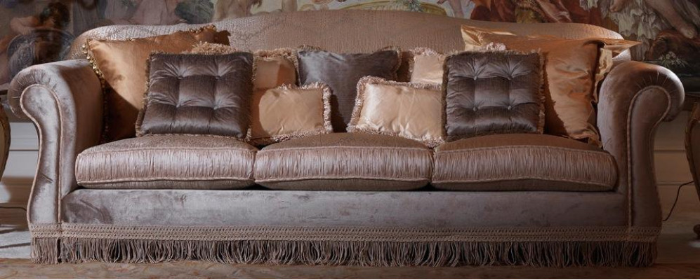 Sofa Triple Sofa 3-Seater Designer Sofa Modern Design Brown
