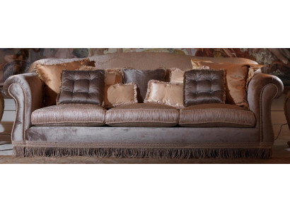 Sofa Triple Sofa 3-Seater Designer Sofa Modern Design Brown