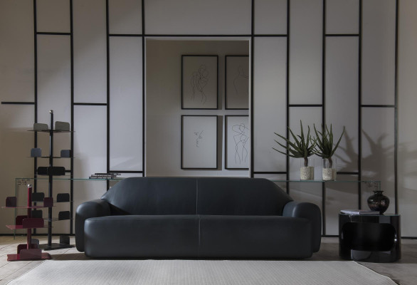 Sofa Living room Furniture Three Seater Sofas Italian Leather Couch Luxury Upholstery