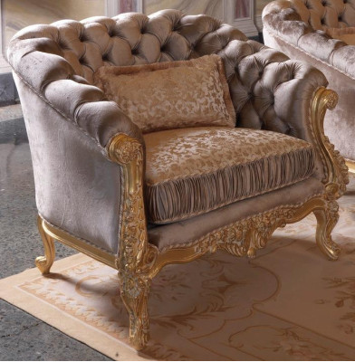 Upholstery Seat Couches Single Seater Armchair Couch Chesterfield Design Textile 1 Seat