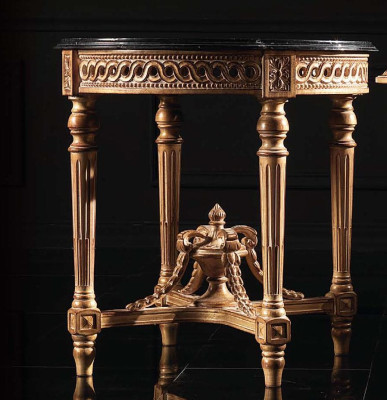 Coffee table Table Living room table Wood Royal Side Baroque Furniture Side table