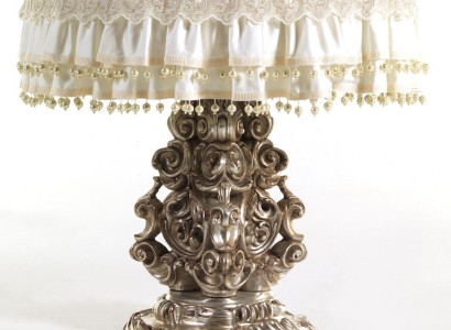 Baroque Side table Glass Table Italian Furniture Furnishings Living room Tables