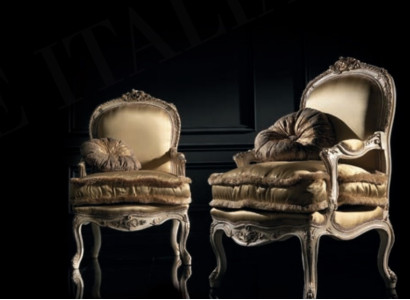 Armchair Library Reading Chair Wing Chair Sofa Upholstery Italian Furniture Luxury