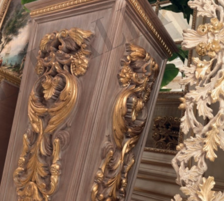 Vases Flower Stand Vase Stand Solid Wood Baroque Rococo Italian Design