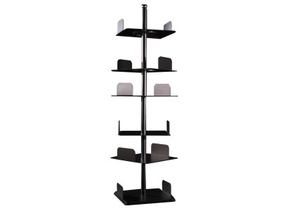 Rotating Bookshelf Shelf Metal Italian Furniture Furnishings Shelves new