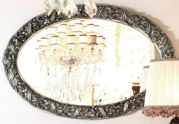 Mirror Design Wall mirror 140x90 cm Baroque Rococo Italian Furnishings Furniture