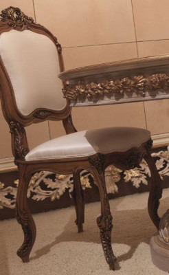 Dining room Chair Furniture Baroque Rococo Dining table Chairs Italian Furnishings new