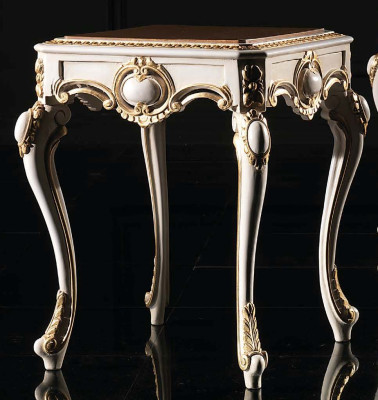 Baroque Table Side table Wooden table Italian Furniture Side tables Rococo
