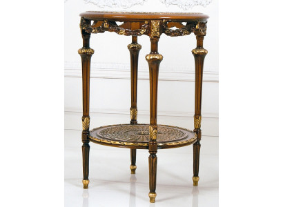 Side table Baroque Rococo Coffee table Table Real wood Furniture Tables Italy new