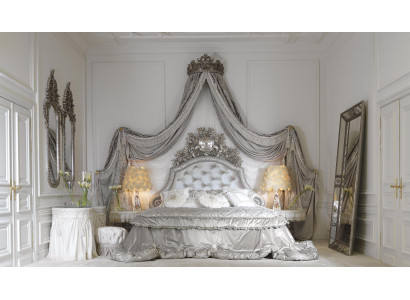 Chesterfield Bed Silver Luxury Bedroom Beds Italian Furniture Design new