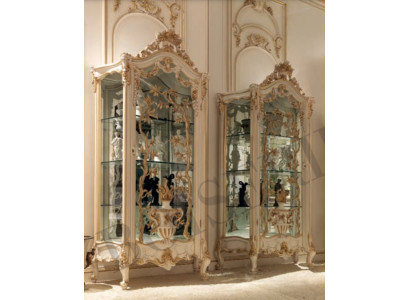 Showcases Glass Wardrobe Cabinets Shelf Wood Display case Modern Design Living room new