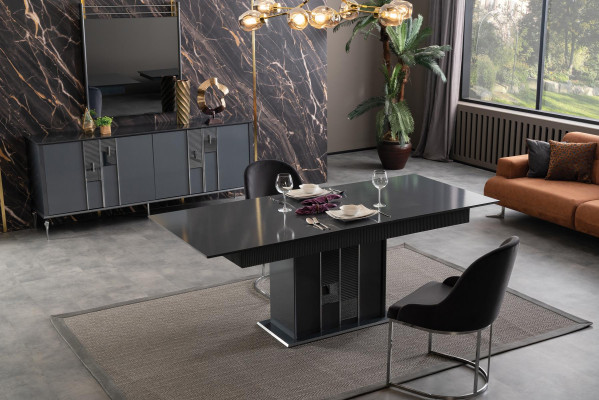 Dining set Table Dining room Table group Dining set 4x Chairs 5pcs