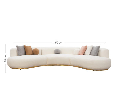 Living landscape couch xxl sofa big couches oval corner suite fabric sofa