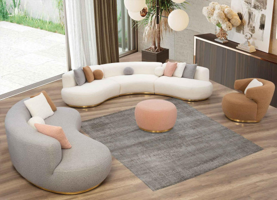 Living landscape couch xxl sofa big couches oval corner suite fabric sofa