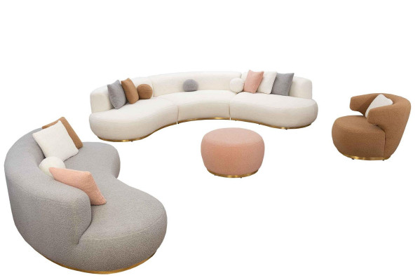 Living landscape couch xxl sofa big couches oval corner suite fabric sofa