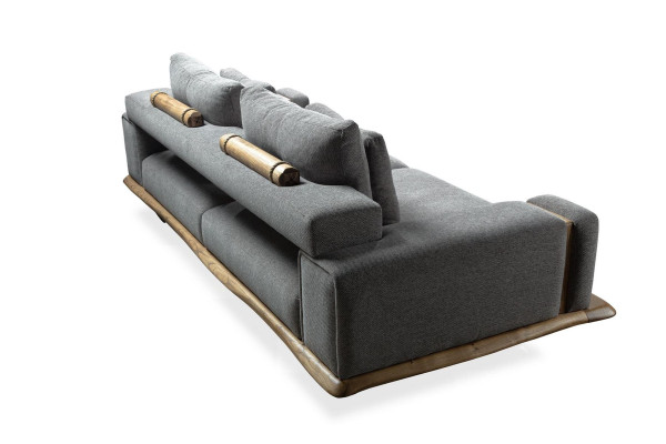 Sofa set Living room 3+1 Seat Modern Fabric Sofa Sofa Armchair Wood