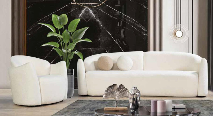 Living room Textile Design Luxury Sofa set Couch Sofa 3+1 Seater